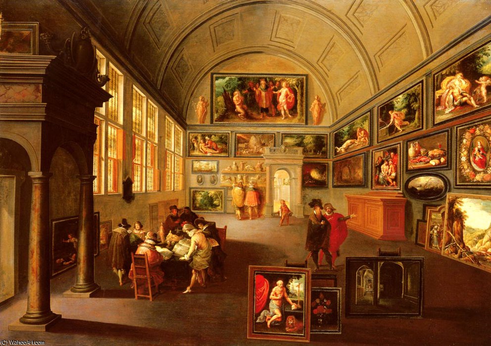 Interior Of A Picture Gallery — Frans Francken The Younger