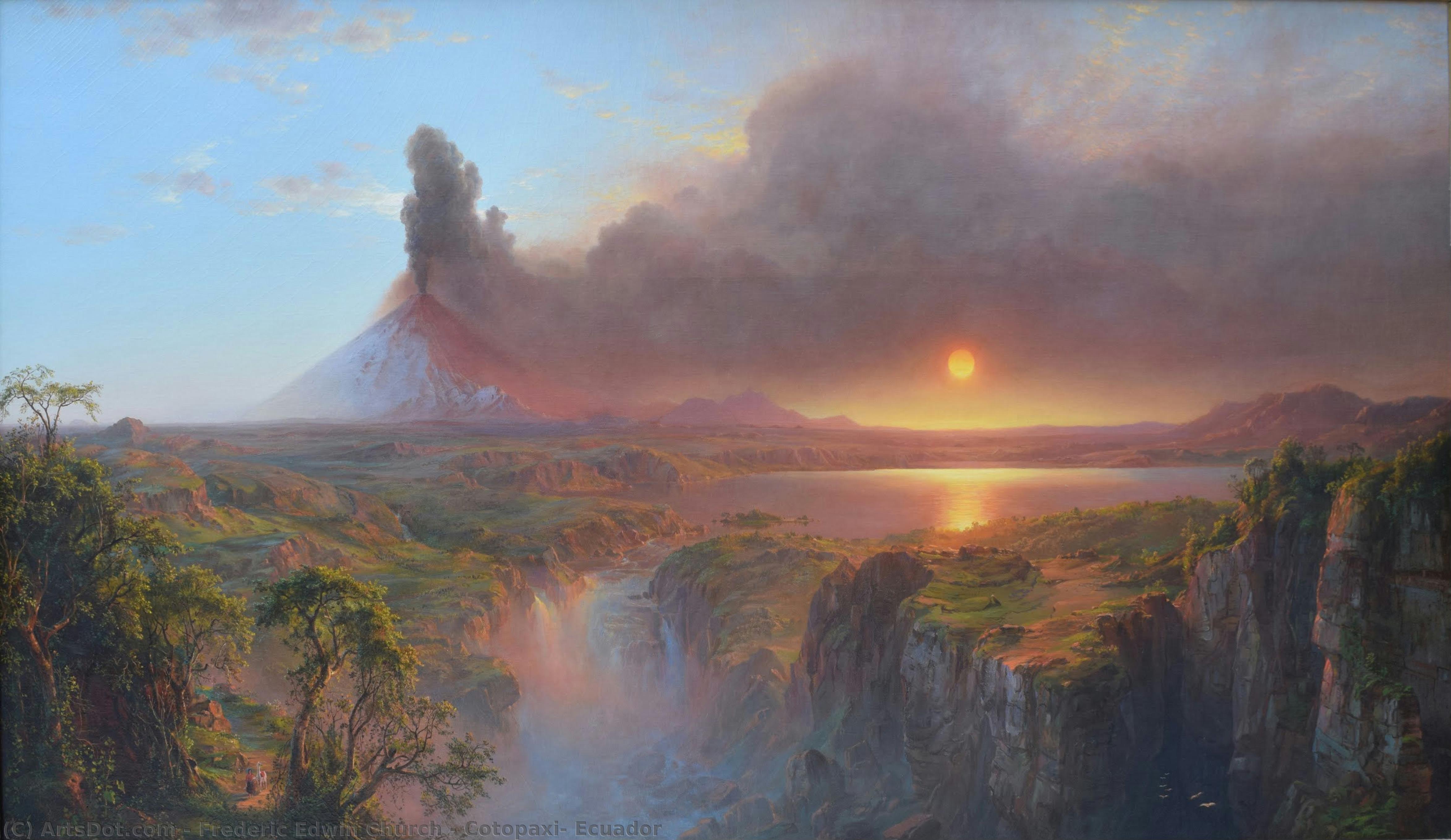 Cotopaxi, Ecuador — フレデリック・エドウィン・チャーチ