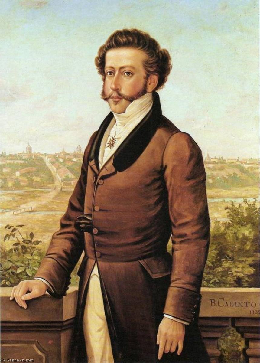 English Portrait Of Pedro I Of Brazil Português Retrato De Dom Pedro I — Бенедито Каликсто