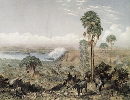 Victoria Falls Of The Zambezi River — Thomas Baines