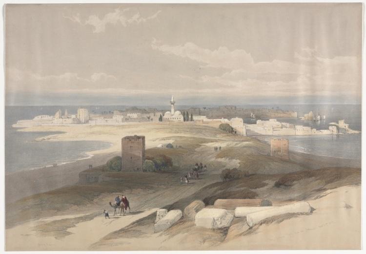 Sur Or Tsor, Ancient Tyre From The Isthmus — David Roberts