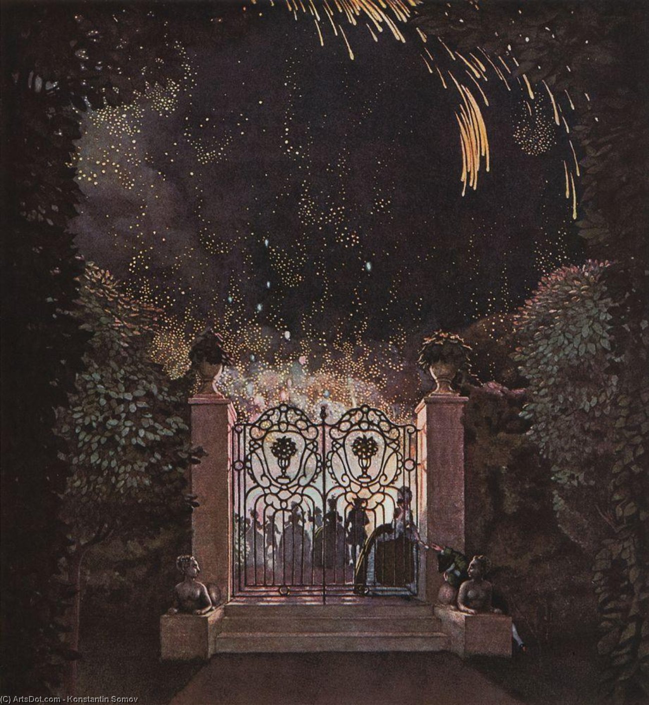 Fireworks In The Park — Konstantin Andreevic Somov