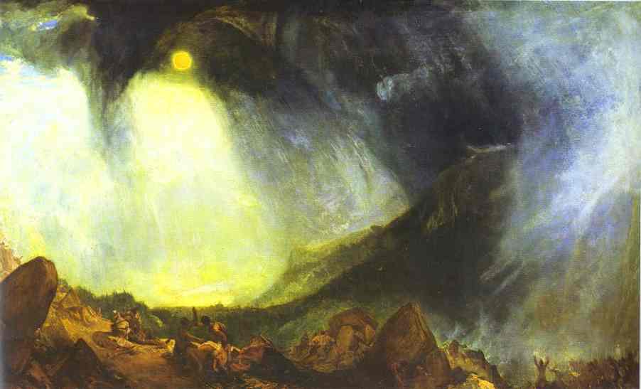Snow Storm Hannibal And His Army Crossing The Alps — Joseph Mallord William Turner