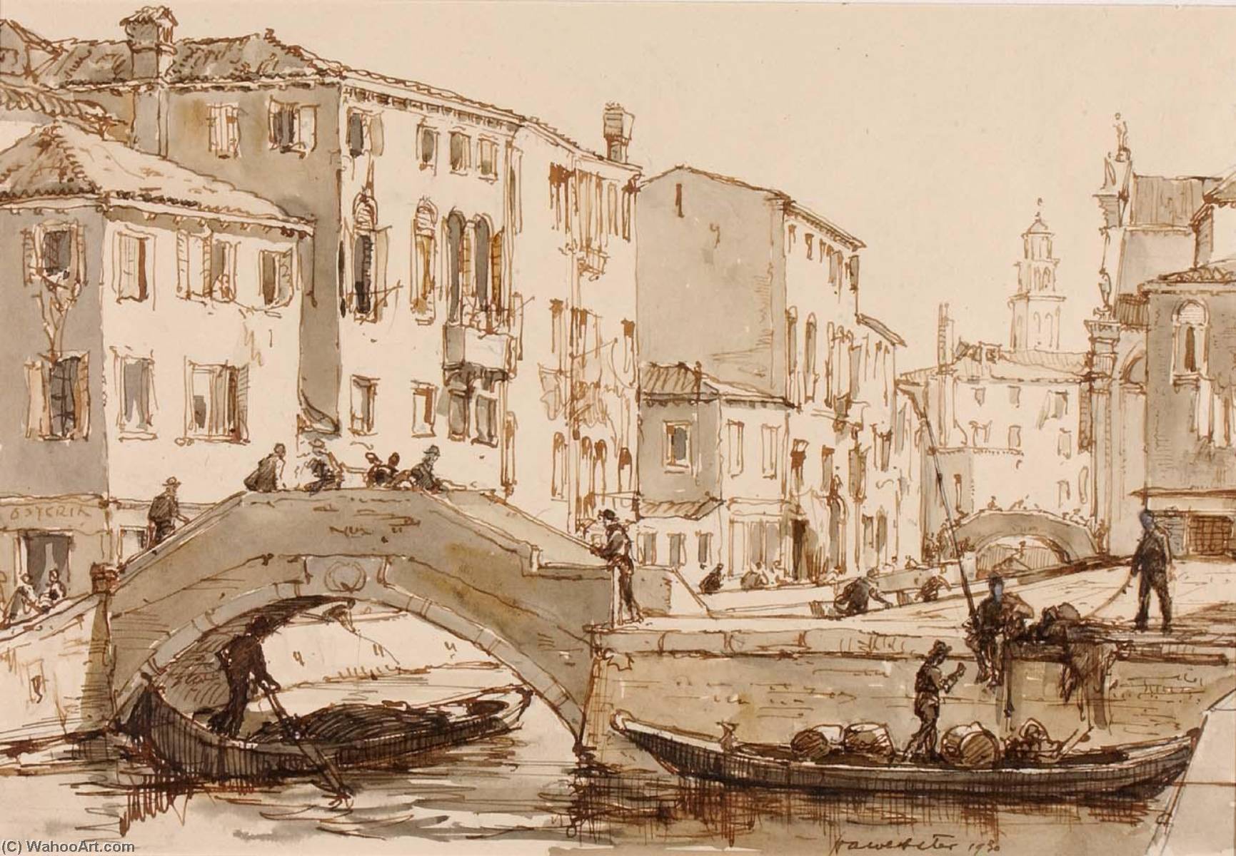 The Little Bridge, Venice — Herman Armour Webster