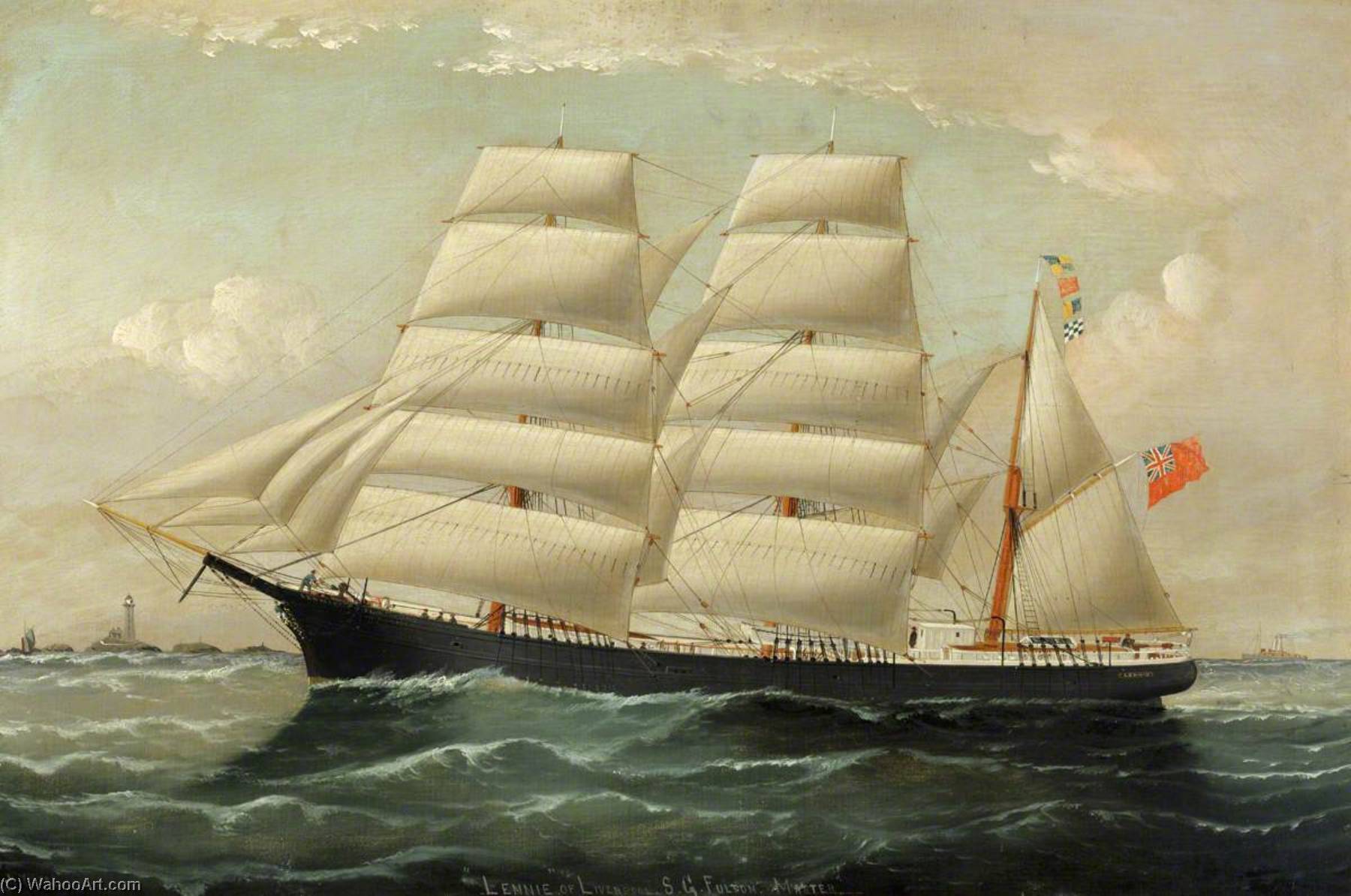 The 'clipper Lennie' Of Liverpool In Full Sail — William Horde Yorke