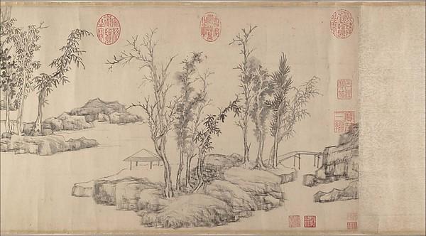 明 文徵明 東林避暑圖 卷 Summer Retreat In The Eastern Grove — Wen Zhengming