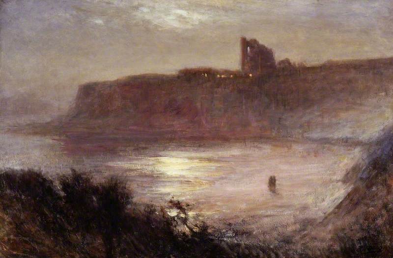 Moonlight, Tynemouth Priory — Robert Jobling