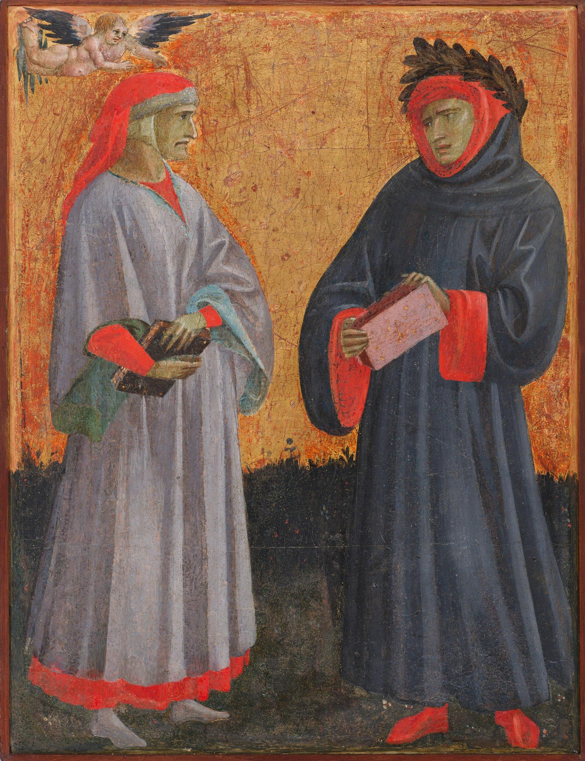 Dante And Petrarch — Джотто Да Понта