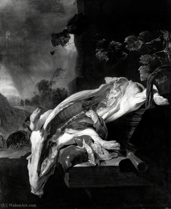 A Pig's Carcase — Jan Baptist Weenix