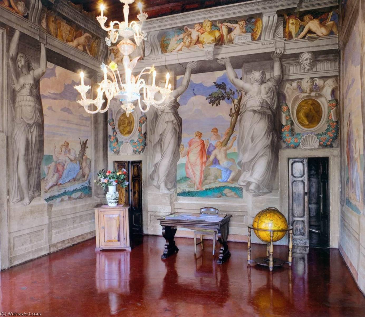 View Of The Hall Of The Muses — Giovanni Battista Zelotti