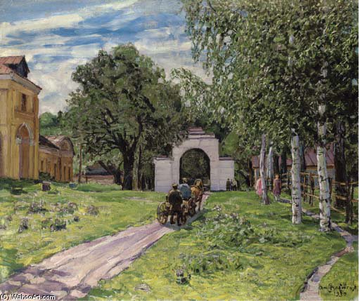Leaving The Estate — Apollinari Mikhailovich Vasnetsov