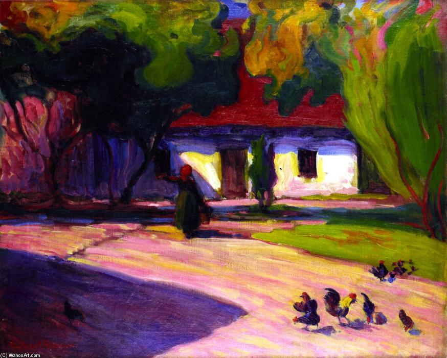 A Courtyard At Szeliwy — Robert Polhill Bevan