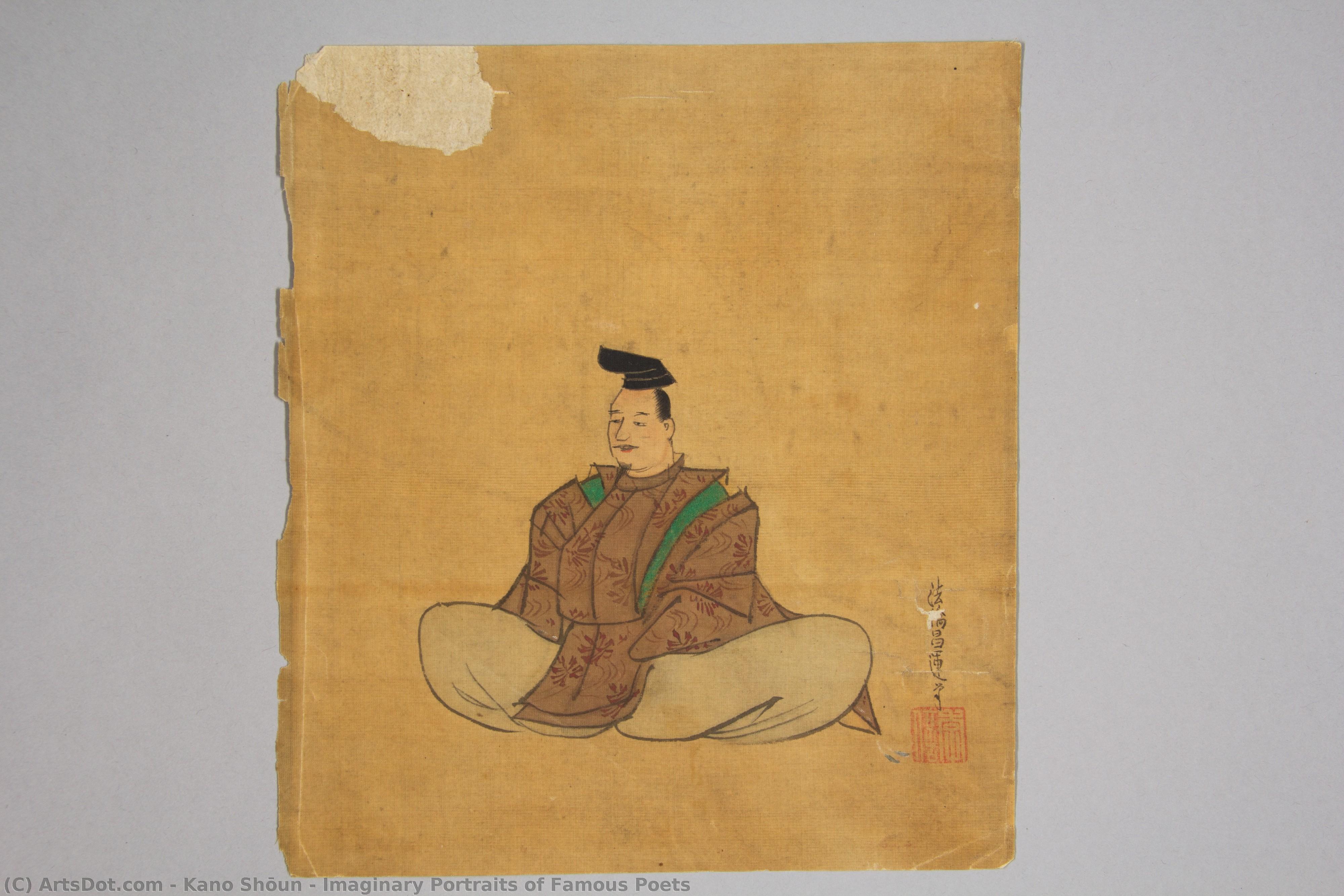 Imaginary Portraits Of Famous Poets — Kano Shōun