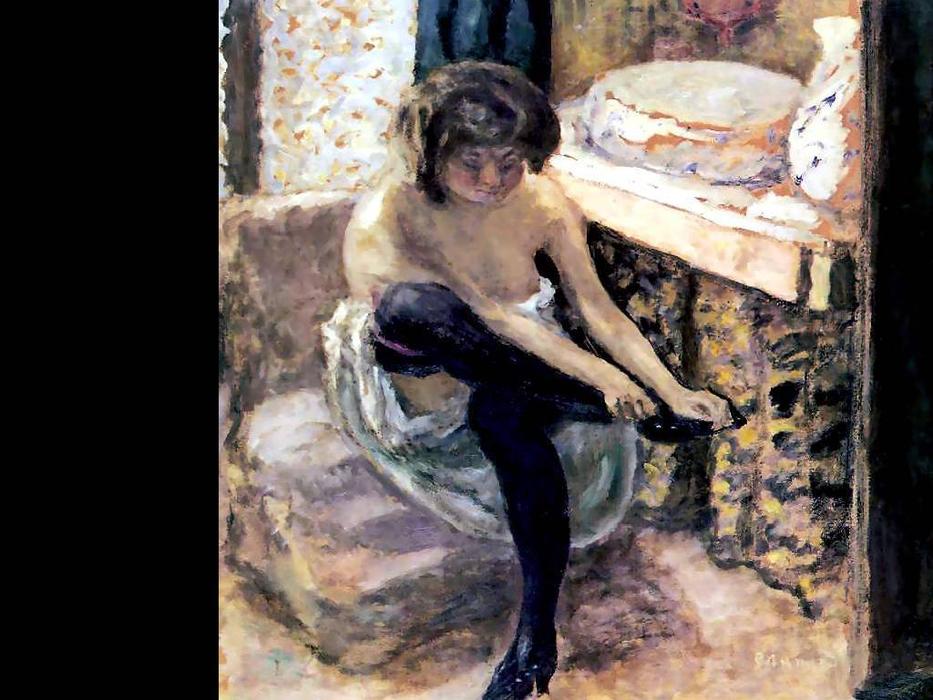 Woman In Black Stockings — Pierre Bonnard