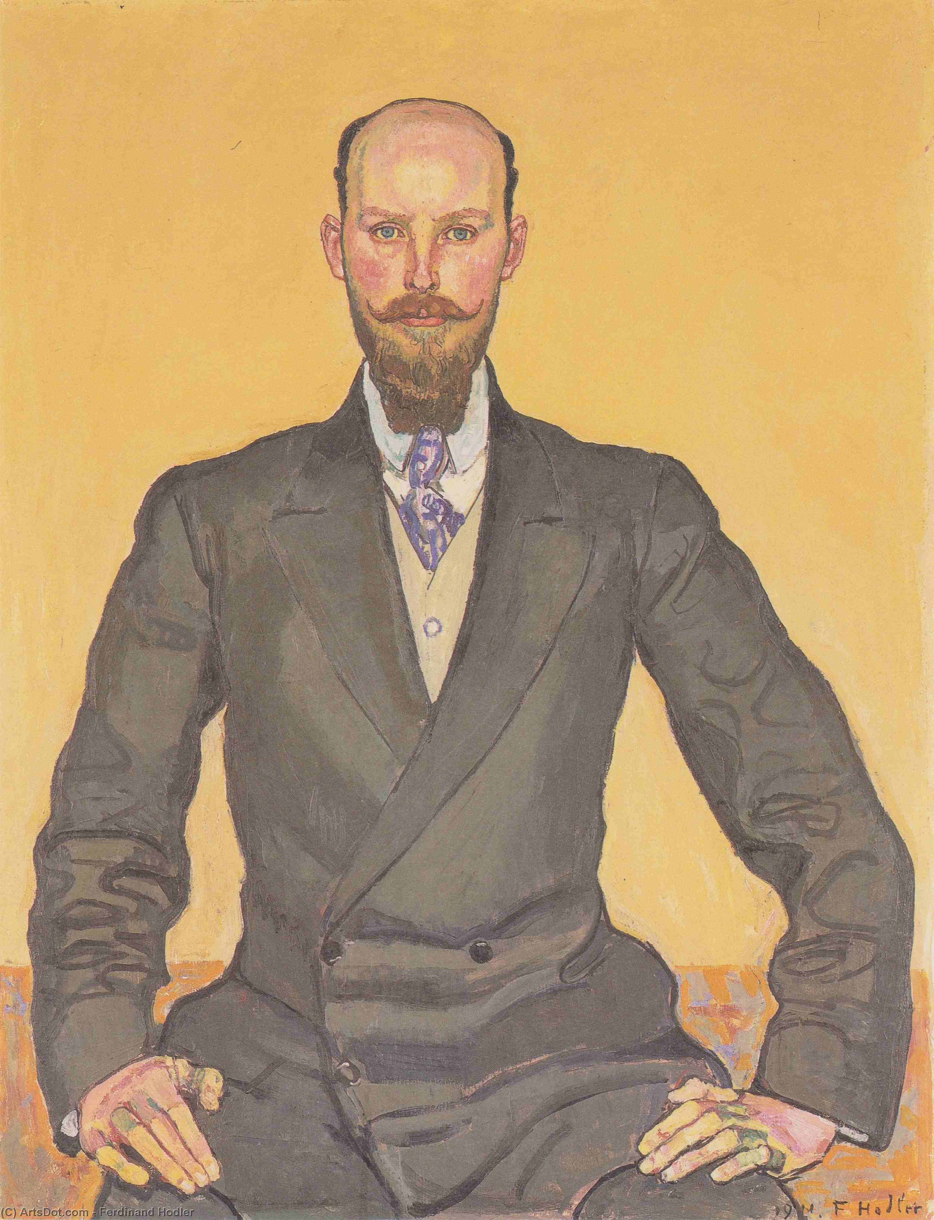 Portrait Of Willy Russ — Ferdinand Hodler