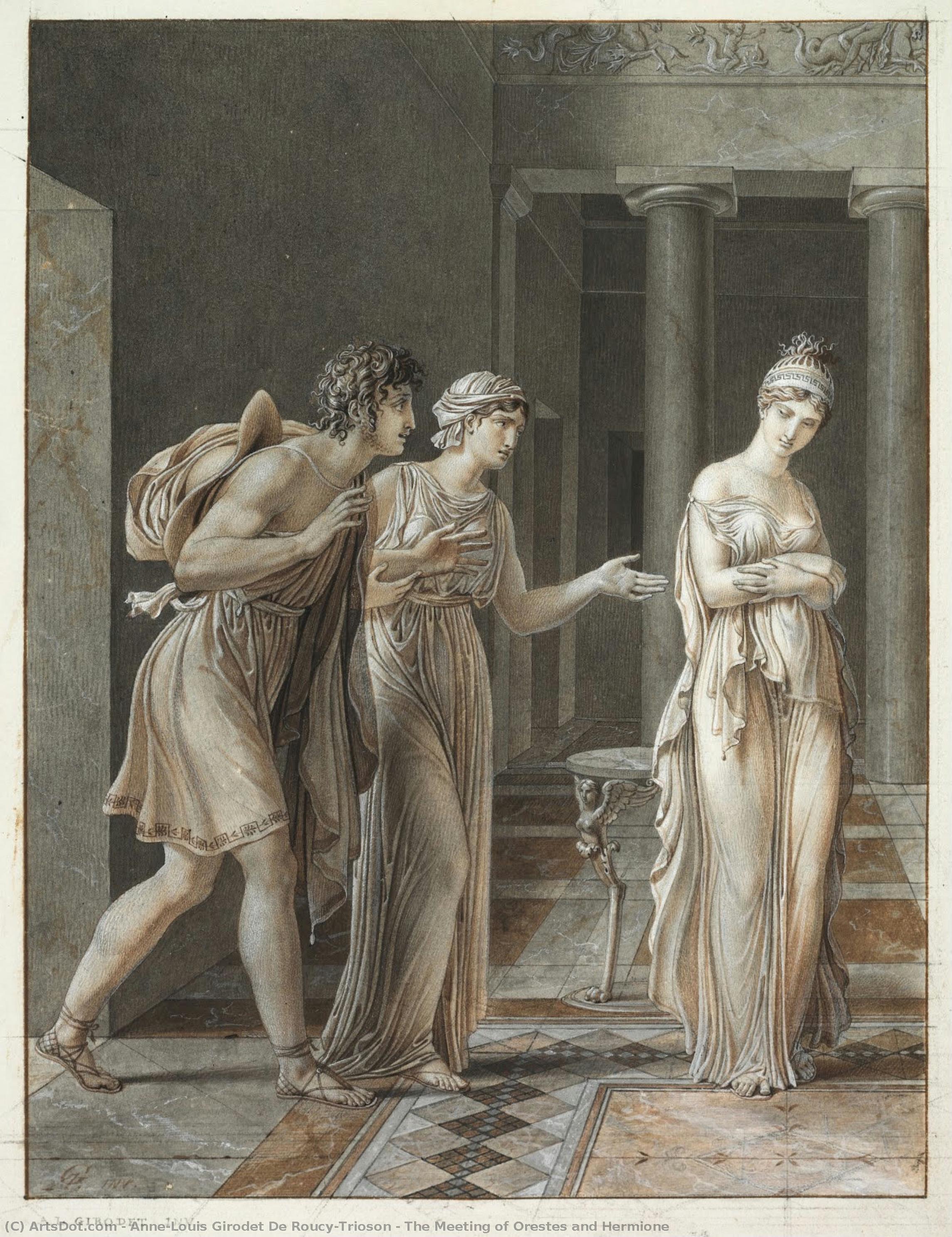 The Meeting Of Orestes And Hermione — Anne-louis Girodet