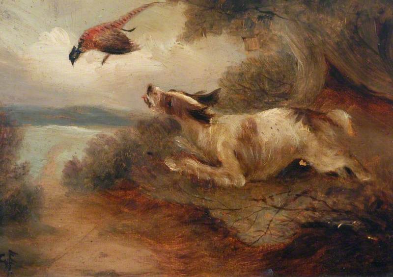 Dog And Pheasant (2) — George Algernon Fothergill