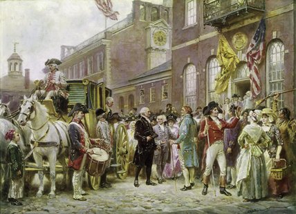 Washington's Inauguration At Philadelphia In — Jean Leon Gerome Ferris