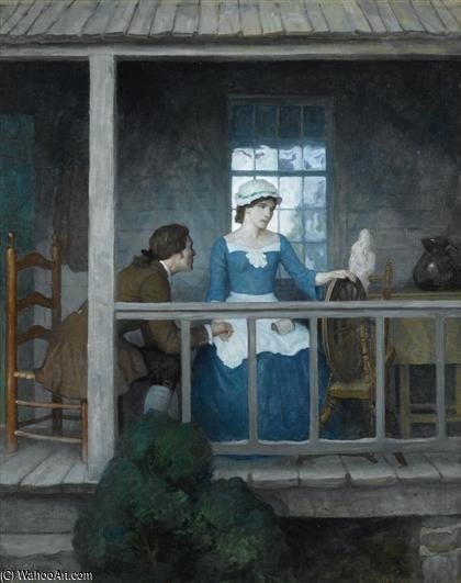 Sally Merrilee And Johnny 'i'm Glad You Think I'm Not Scared,' He Said — N.c. Wyeth