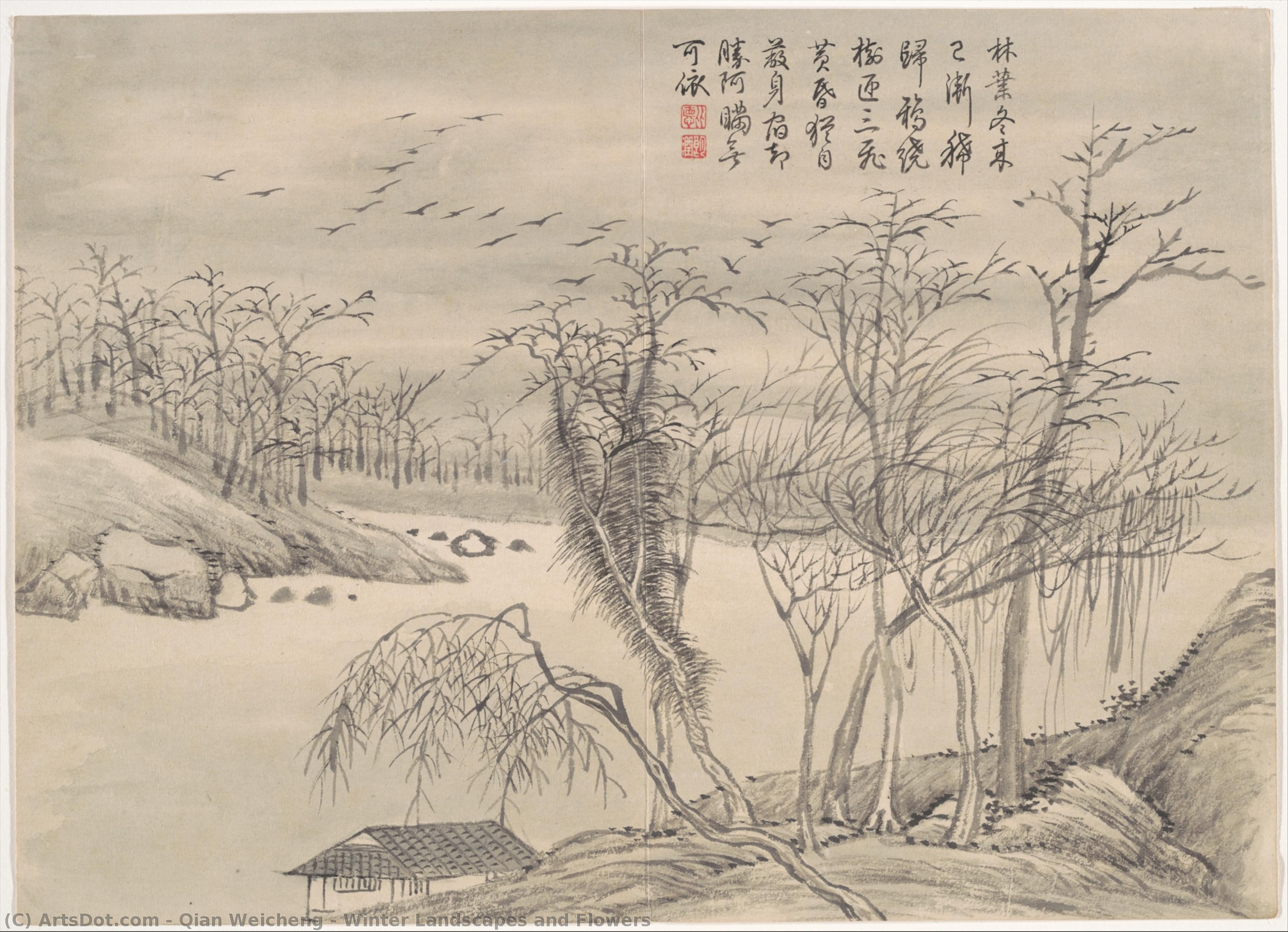 Winter Landscapes And Flowers — Qian Weicheng