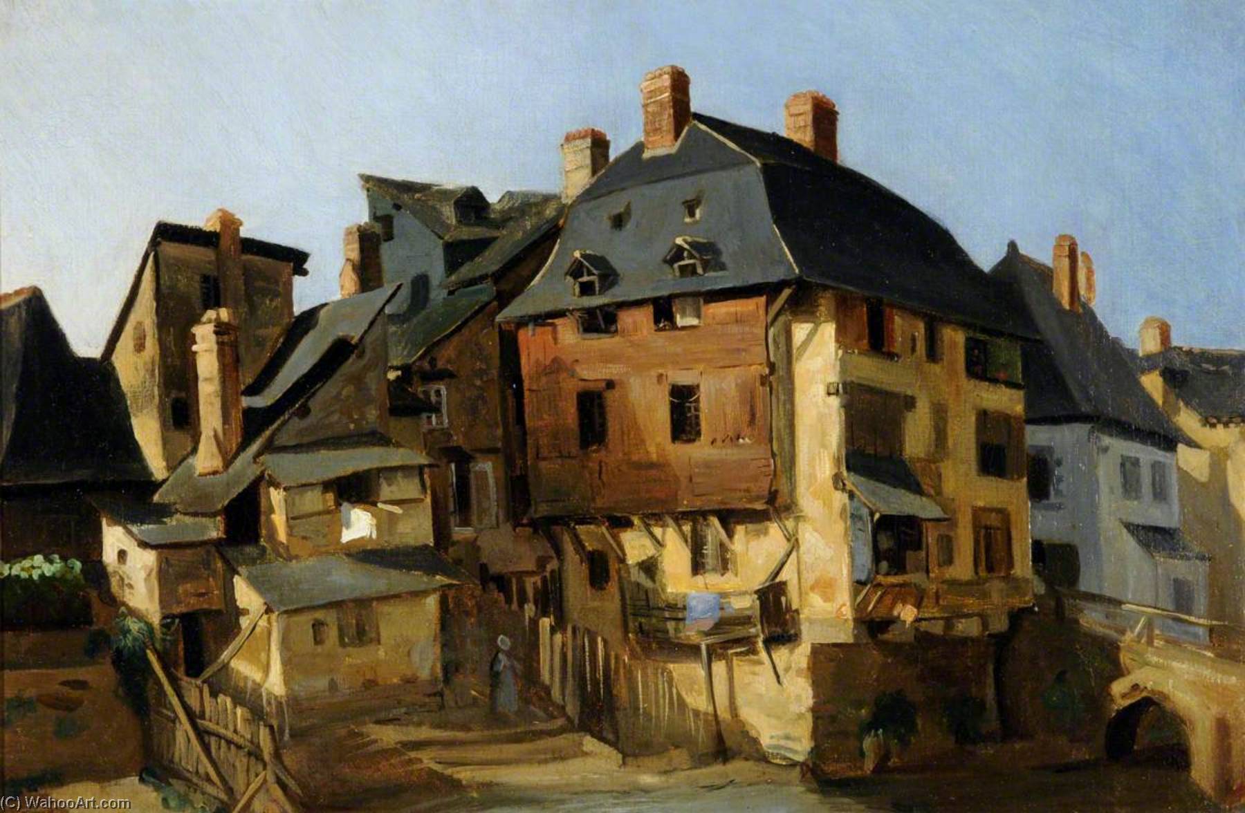 Village In Picardy — Louis Adolphe Hervier