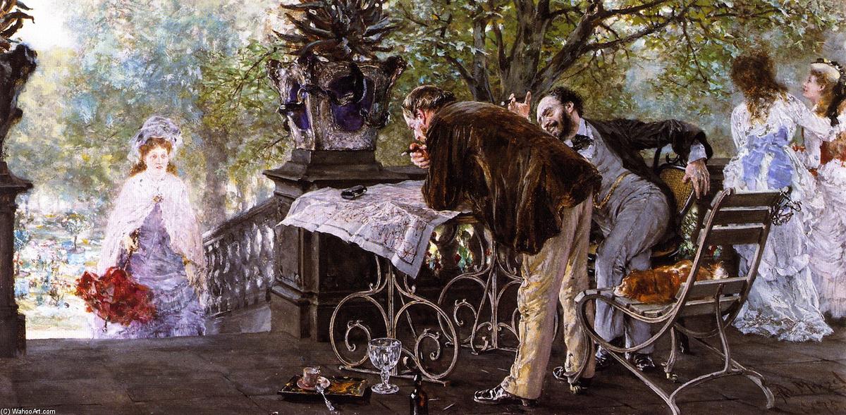 Planing A Journey — Adolph Von Menzel