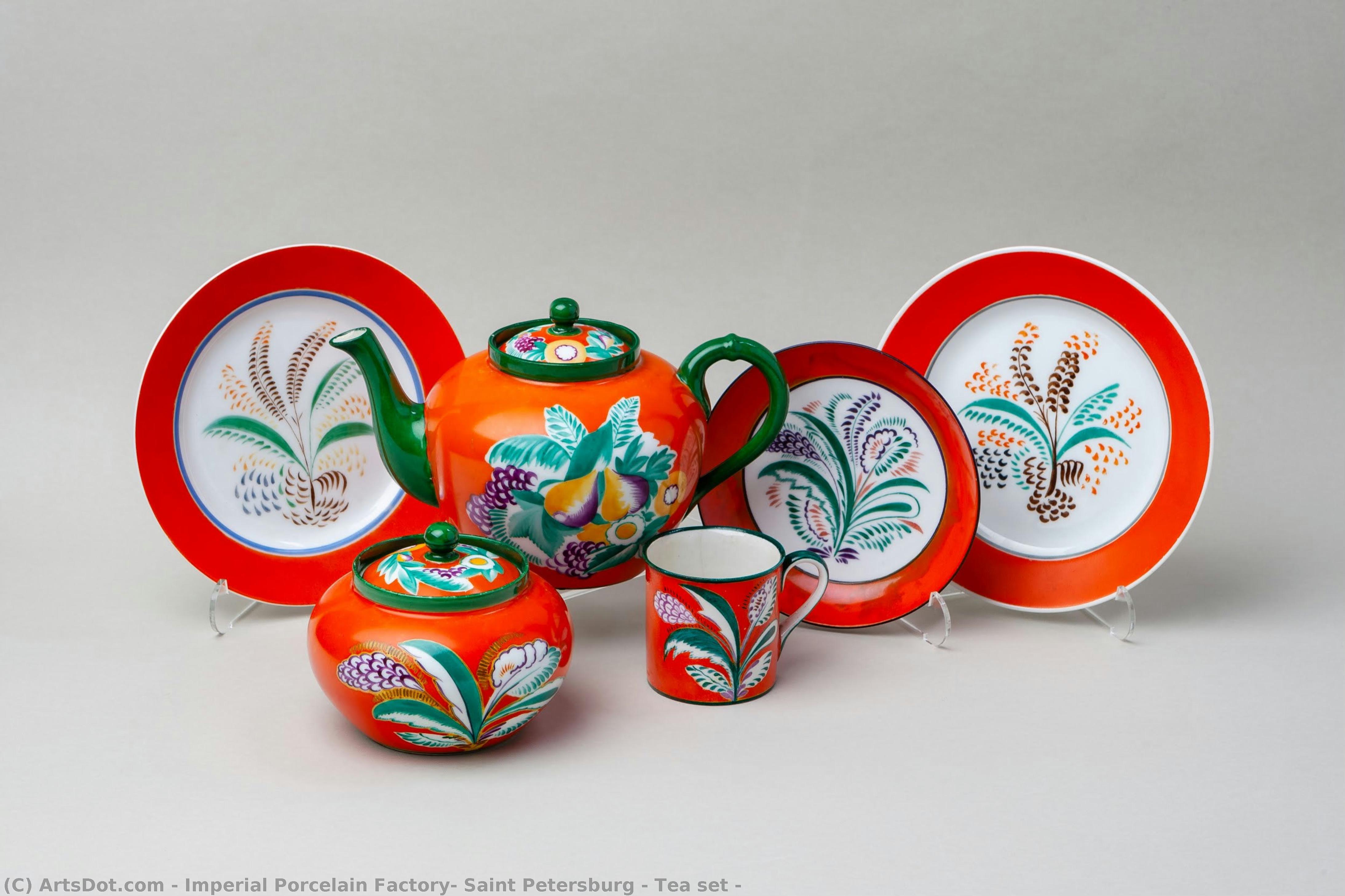 Tea Set — Fábrica Imperial De Porcelana, San Petersburgo