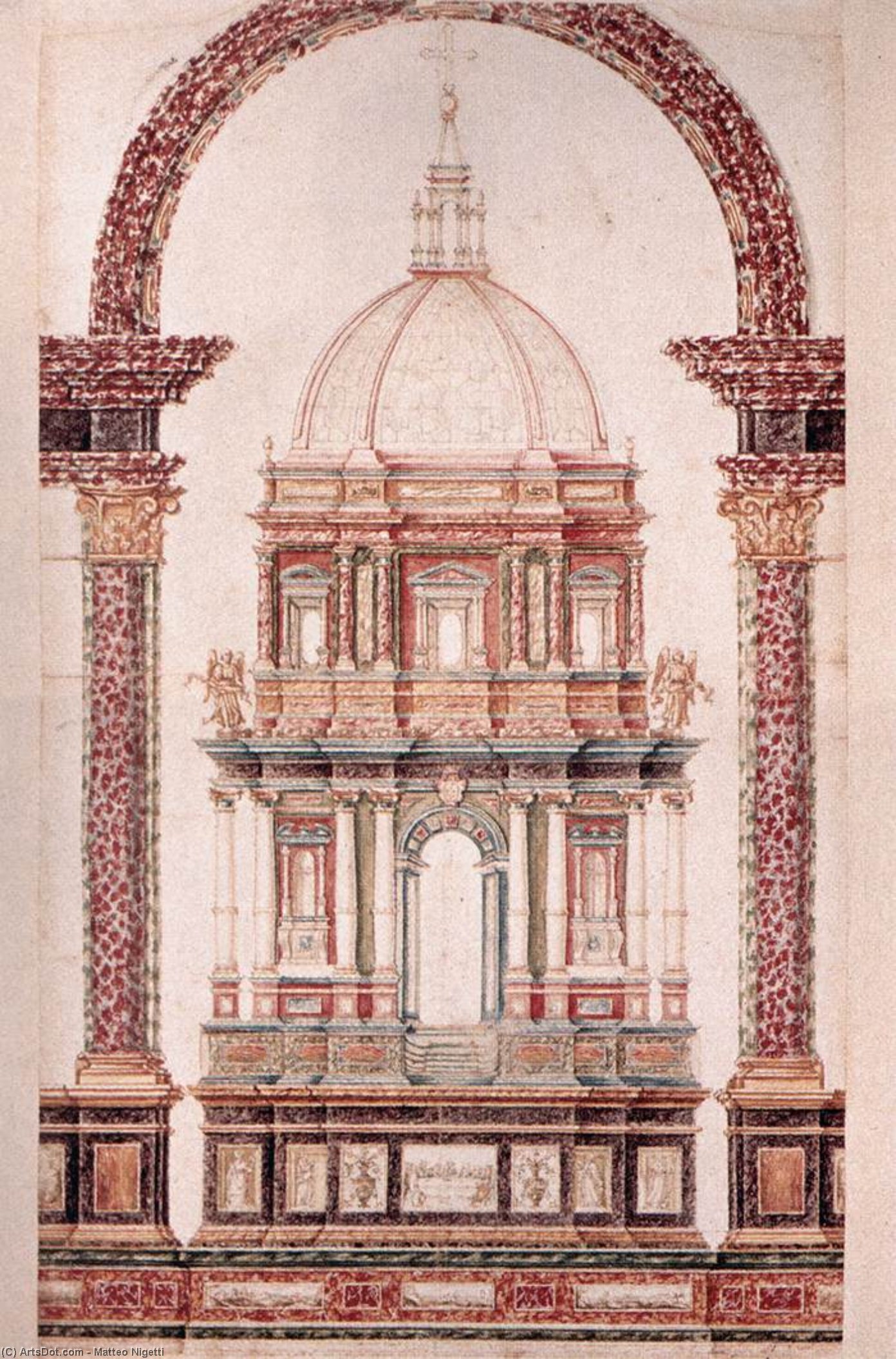 Project For The Altar Of The Cappella Dei Principi — Matteo Nigetti