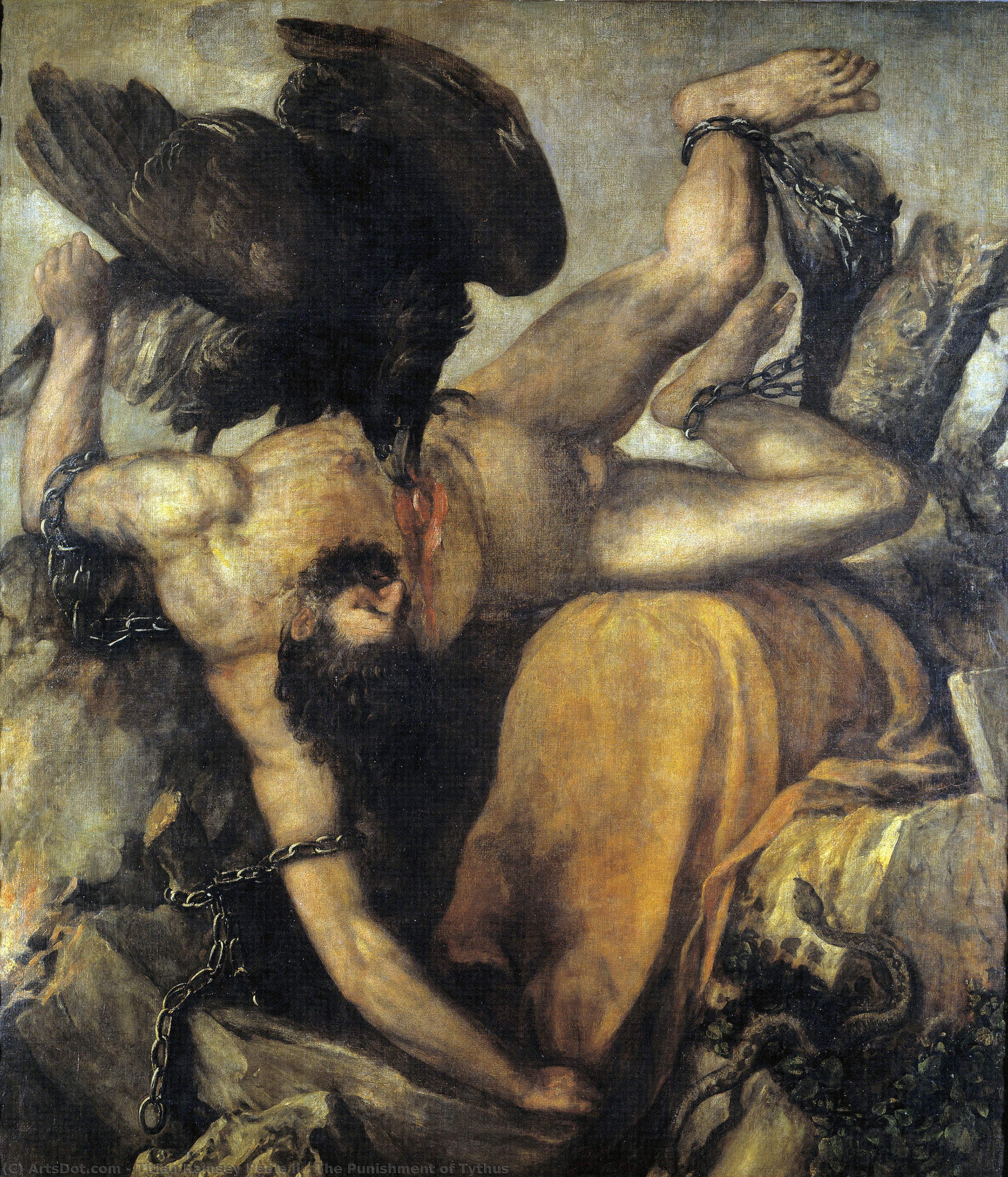 The Punishment Of Tythus — Titian Ramsay Peale Ii