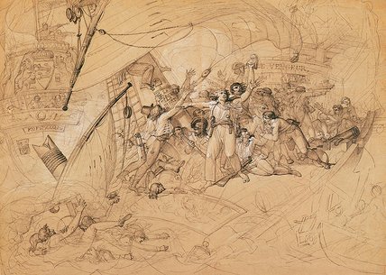 Le Vengeur Du Peuple' Sinking At The Battle Of. — Louis Lafitte