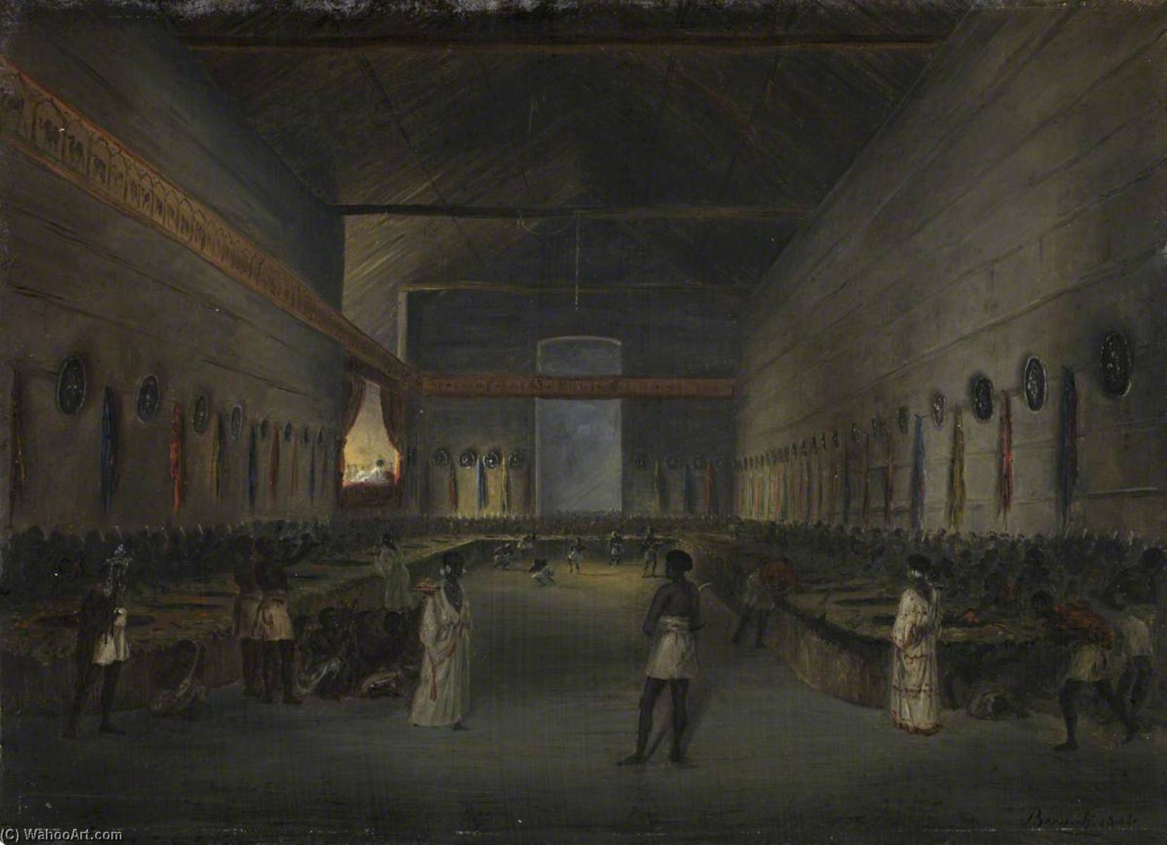 The Celebration Of Easter In The Palace At Ankobar, 1842 — Johann Martin Bernatz