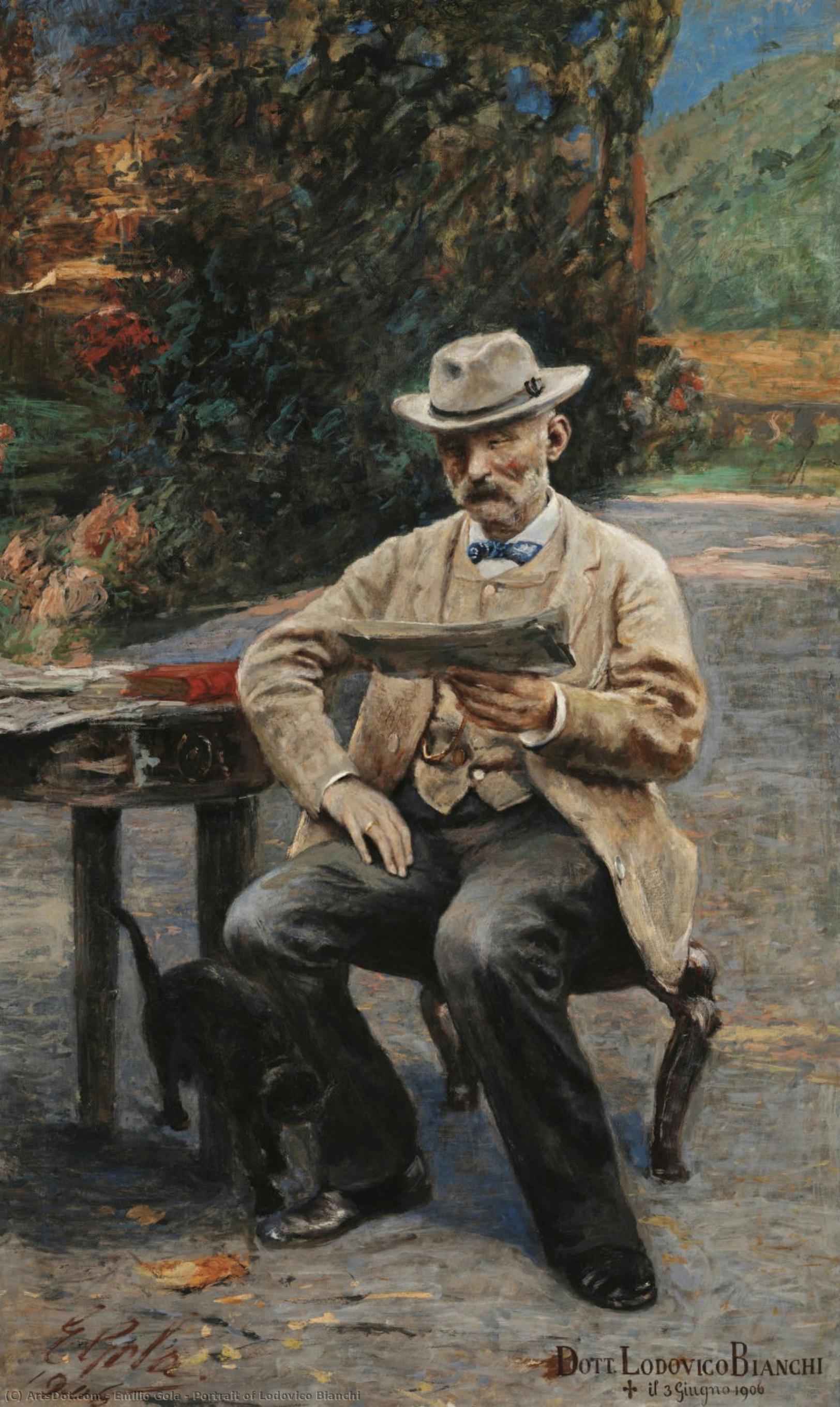 Portrait Of Lodovico Bianchi — Emilio Gola