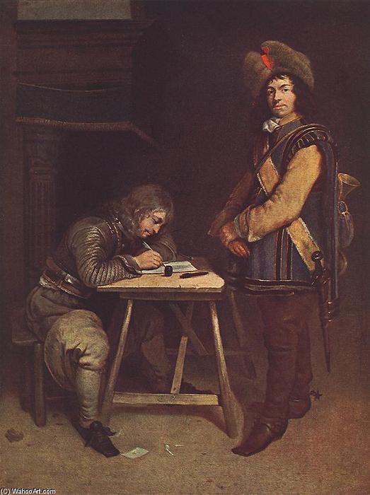 Officer Writing A Letter — Gerard Ter Borch