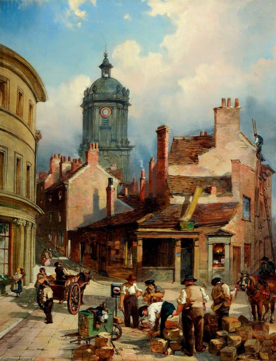 Norfolk Street And Pinstone Street With St Paul’s, Sheffield — Godfrey Sykes