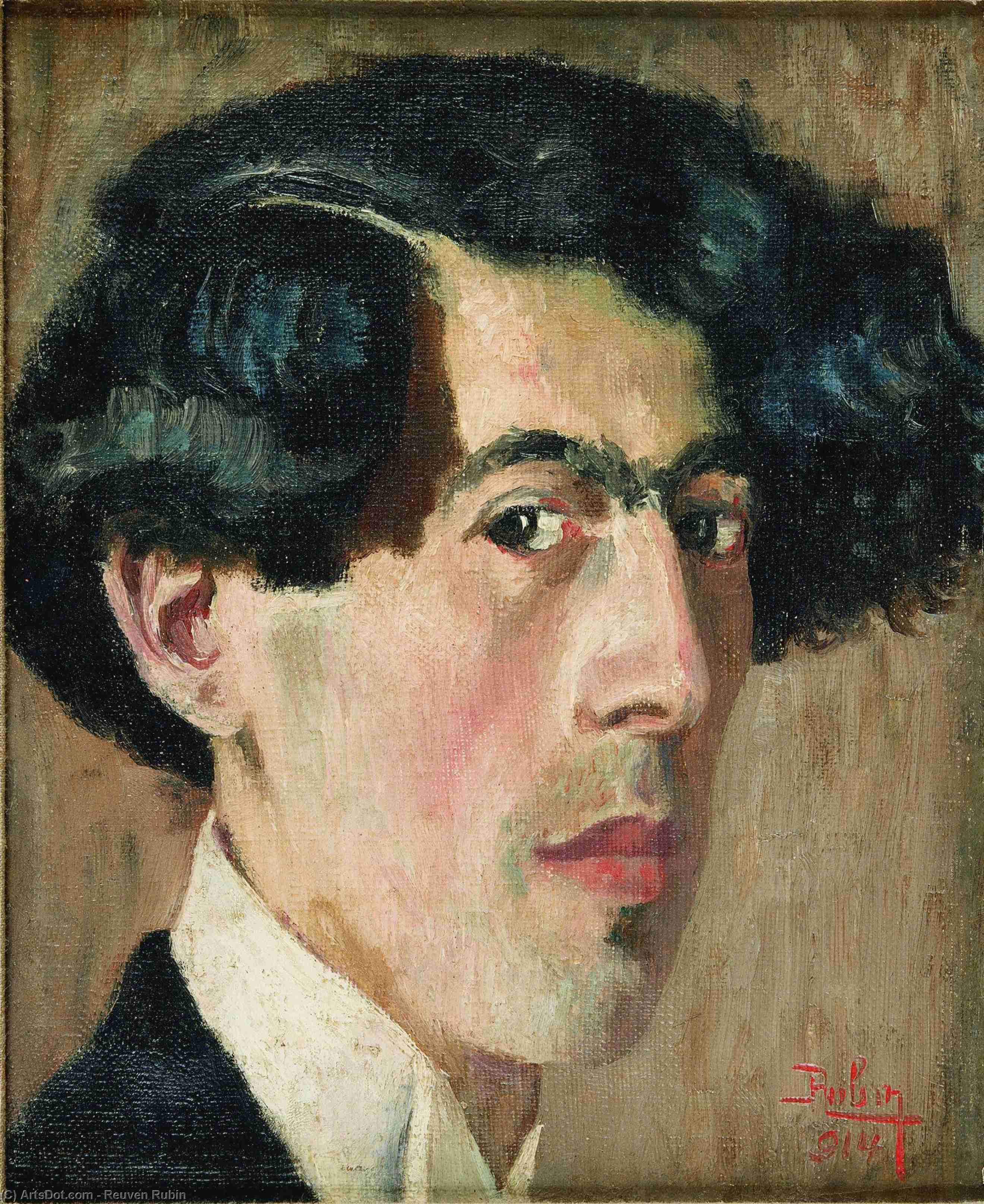 Self-portrait Of The Artist In His Studio, (1914) — Reuven Rubin