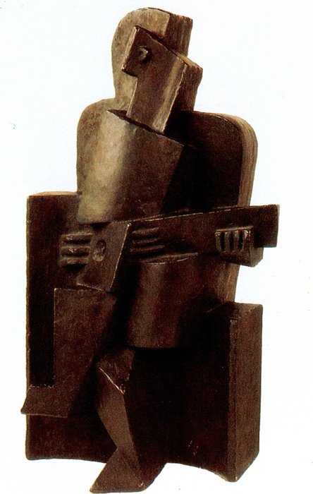 Sedici Muz S Kytarou I, (1918) — Jacques Lipchitz