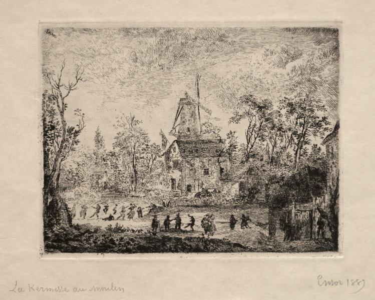 Village Fair At The Windmill — Энсор