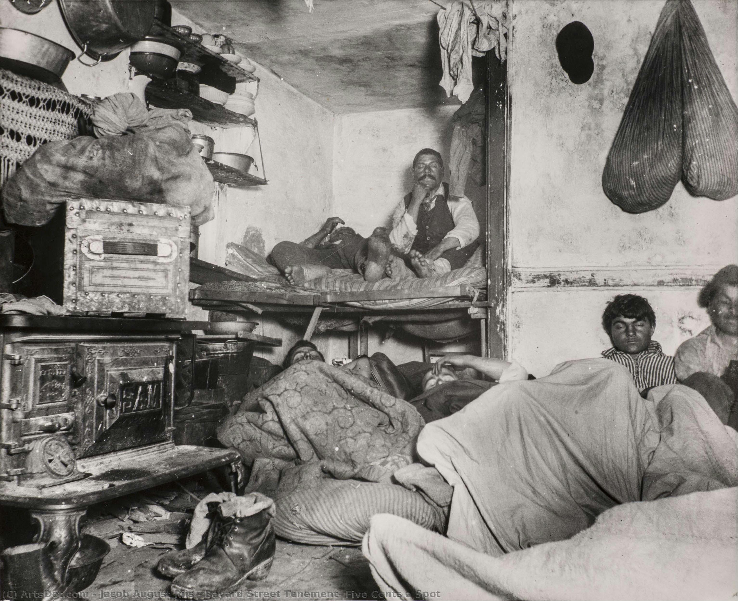 Bayard Street Tenement, Five Cents A Spot — Jacob August Riis