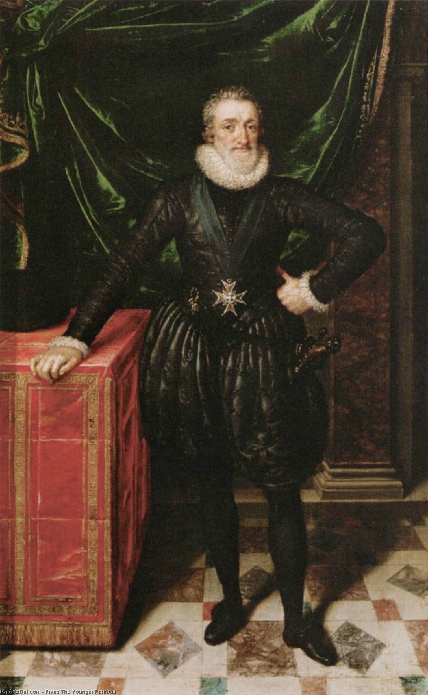 Henry Iv, King Of France In Black Dress — Frans Pourbus Mlađi