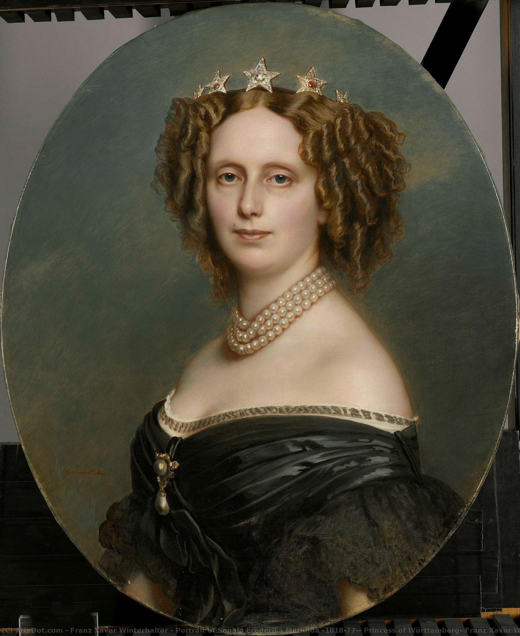 Portrait Of Sophia Frederika Mathilda (1818-77), Princess Of Württemberg, Franz Xaver Winterhalter, 1863 - 1873 — Franz Xavier Winterhalter