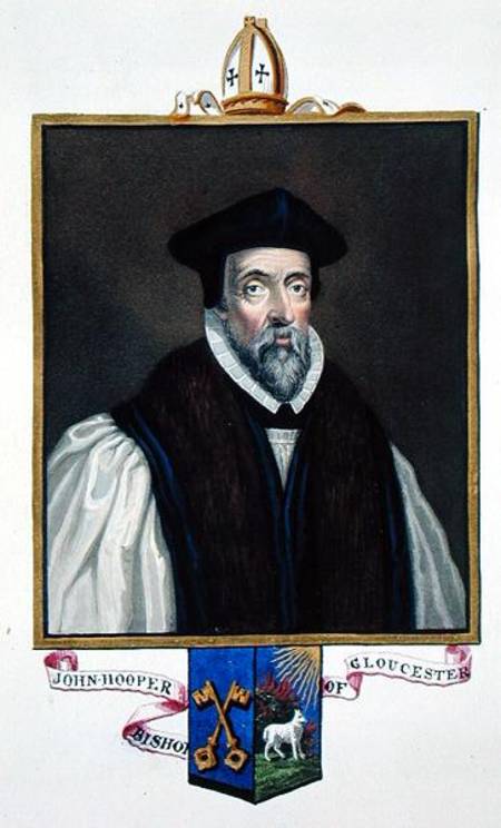 Portrait Of John Hooper Bishop Of Gloucester From 'memoirs Of The Court Of Queen Elizabeth — Sarah Countess Of Essex