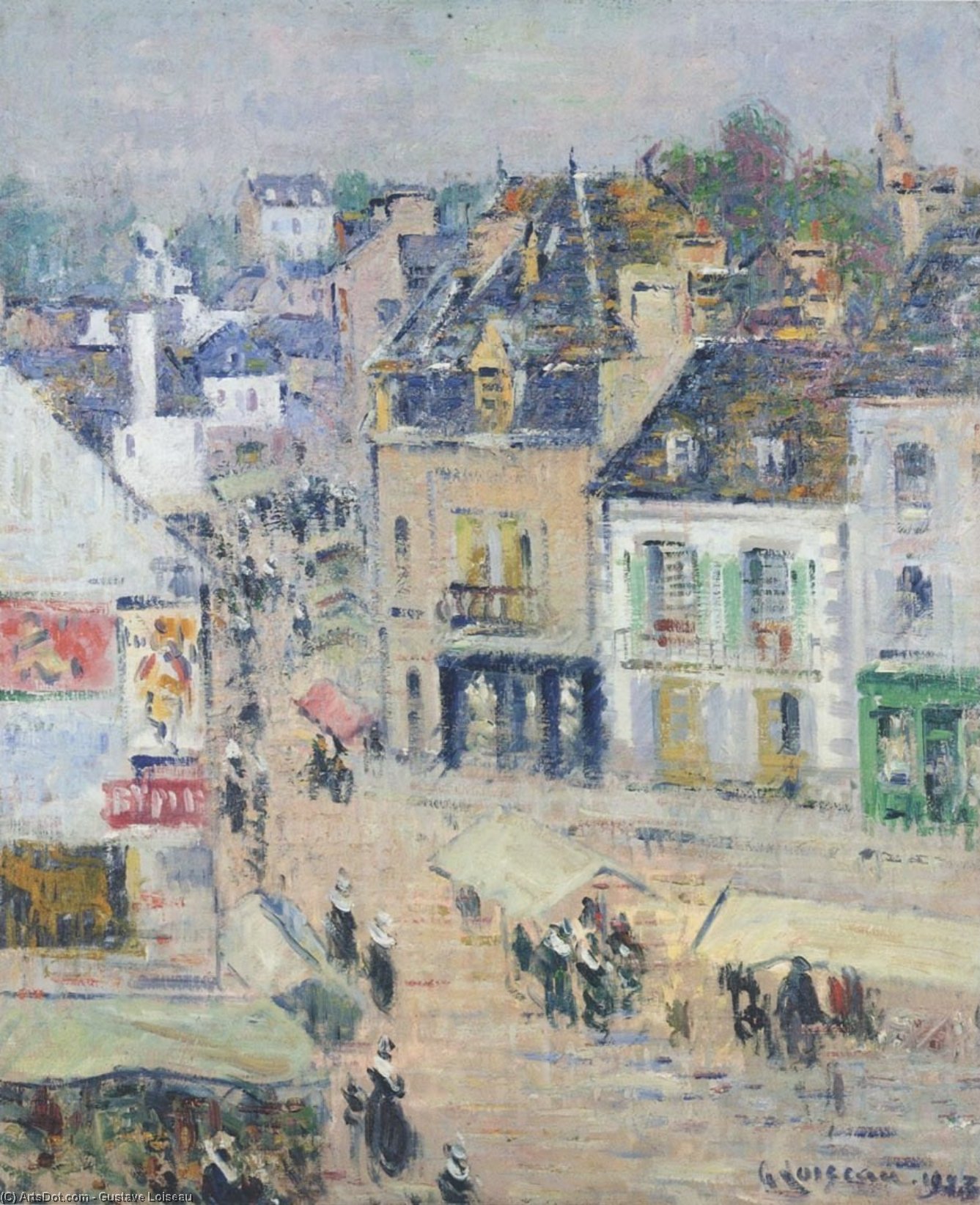 Pont-aven, Grey Weather — Gustave Loiseau