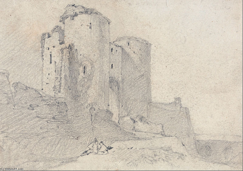 Beeston Castle, Cheshire- Entrance To The Castle — John Sell Cotman