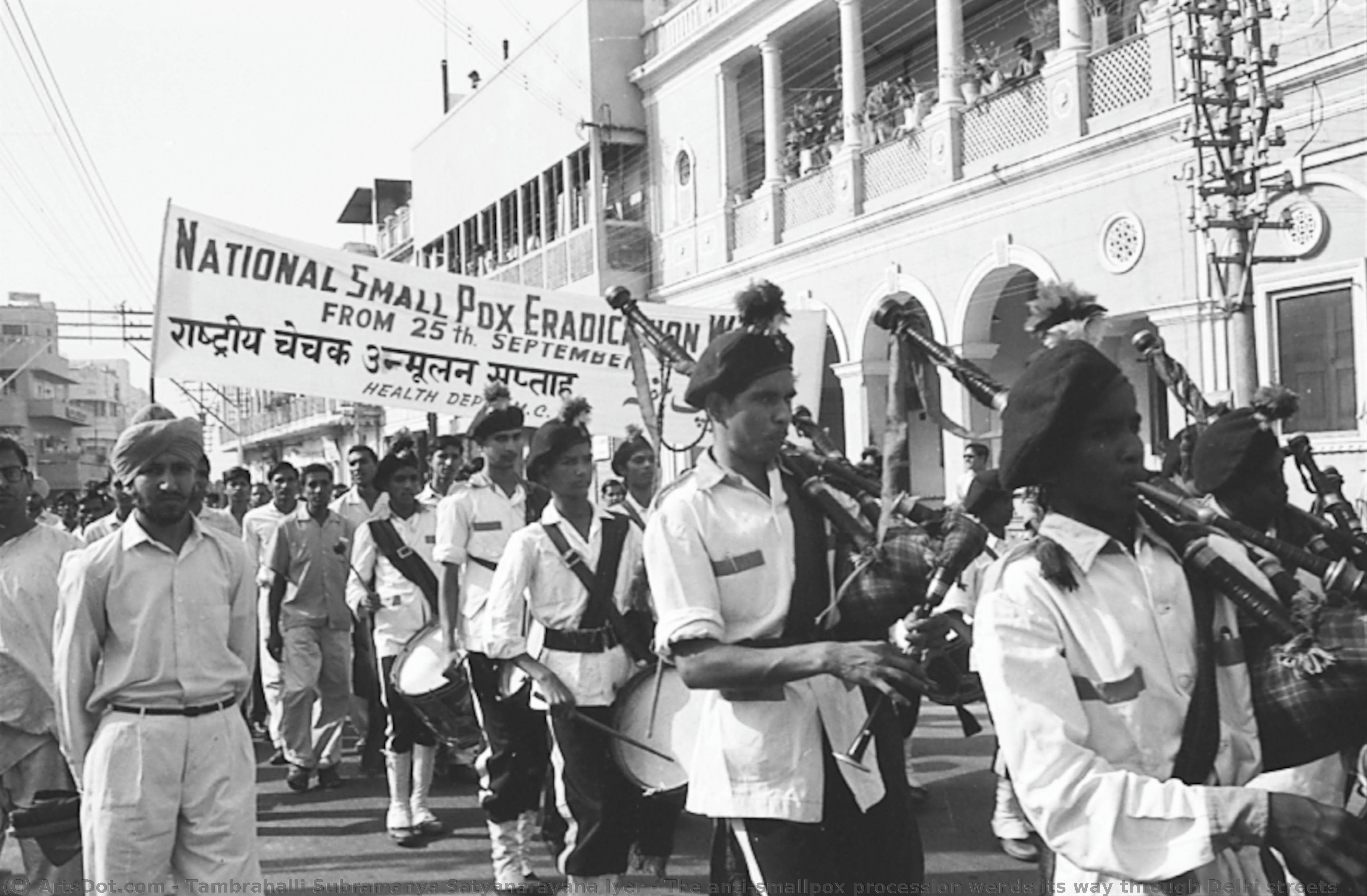 The Anti-smallpox Procession Wends Its Way Through Delhi Streets — Tambrahalli Subramanya Satyanarayana Iyer