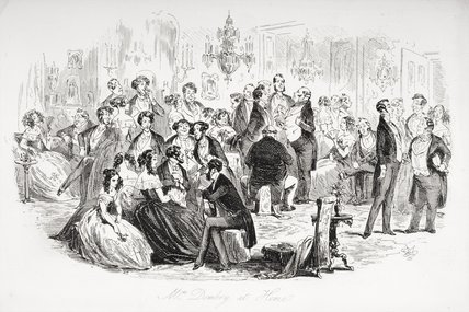 Mrs. Dombey At Home — Hablot Knight Browne