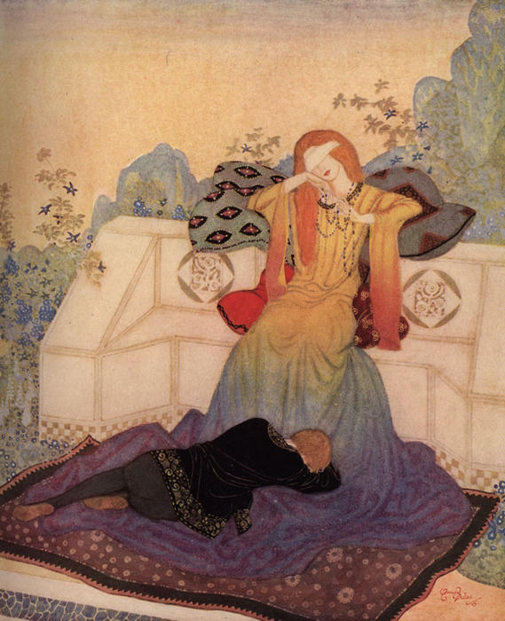 Eric Lay Now, Stretched At The Feat Of The Woman He Could Not Leave — Edmund Dulac