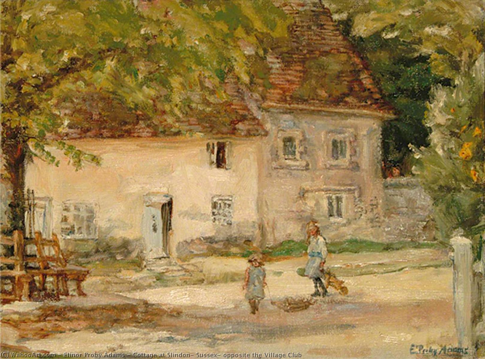 Cottage At Slindon, Sussex, Opposite The Village Club — Elinor Proby Adams