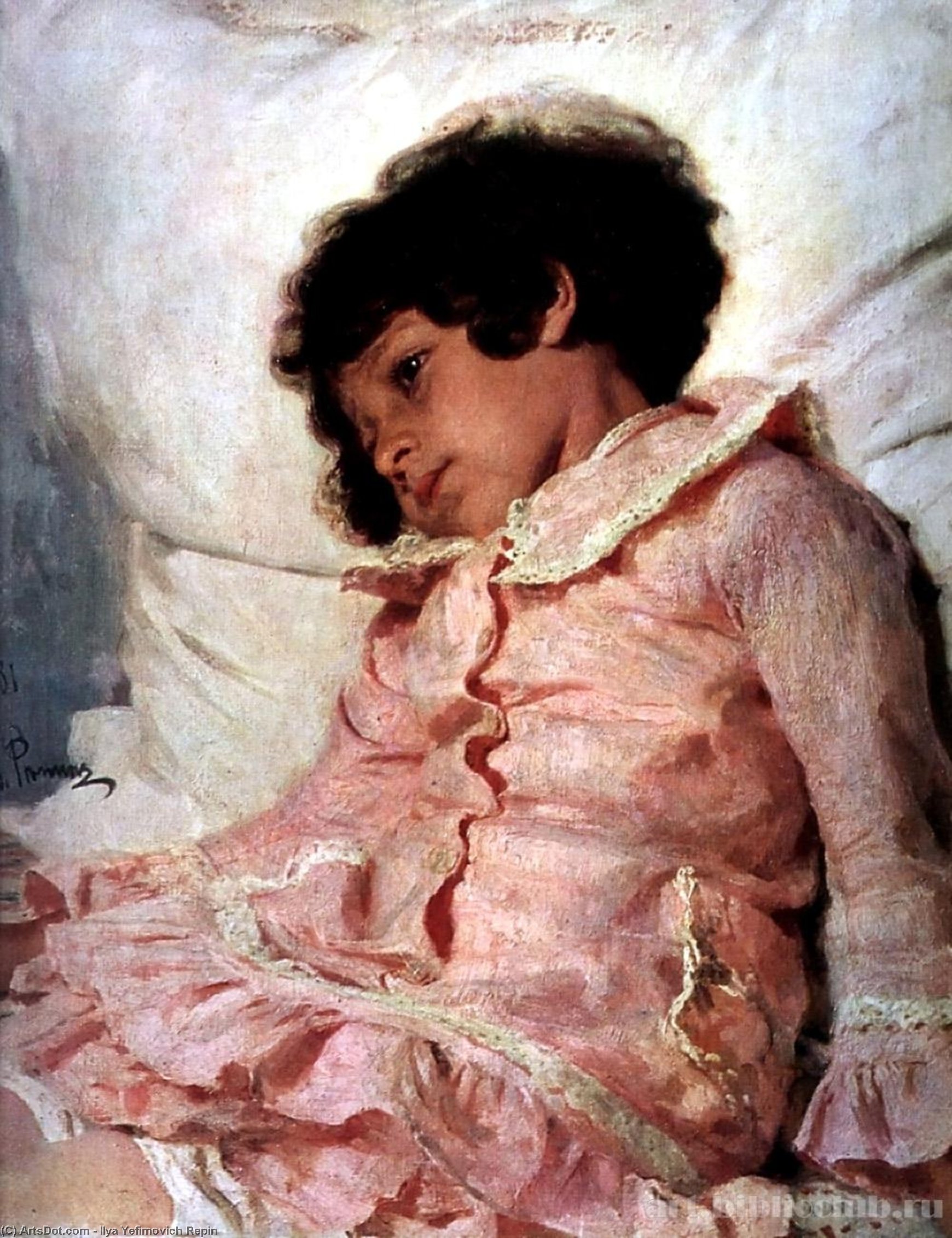 Portrait Of Nadya Repina, The Artist's Daughter. — Ilya Yefimovich Repin