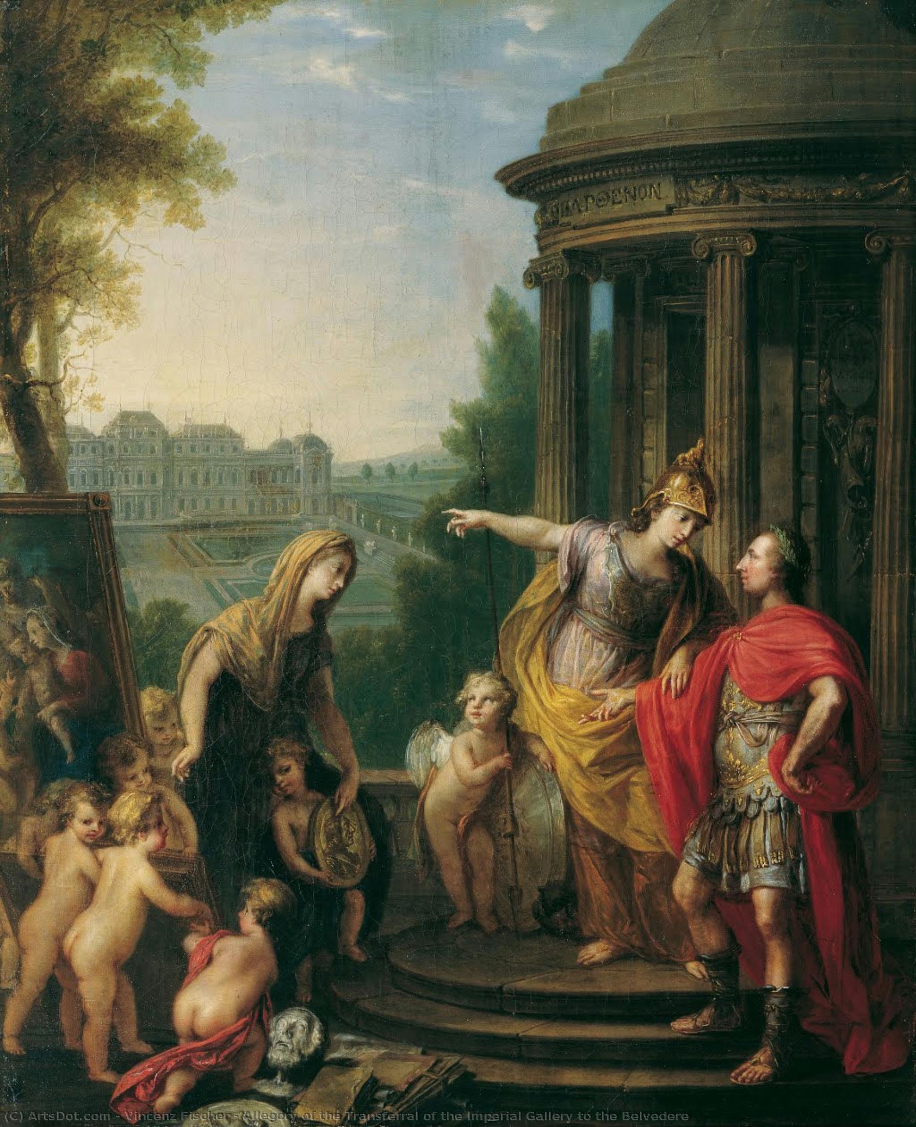 Allegory Of The Transferral Of The Imperial Gallery To The Belvedere — Vincenz Fischer