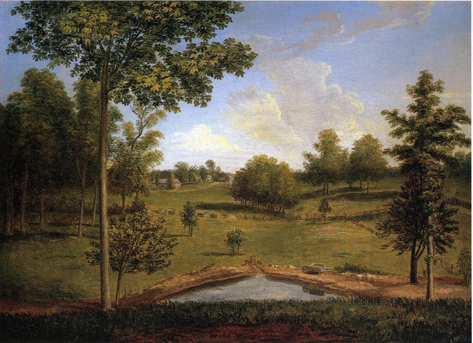 Landscape Looking Towards Sellers Hall From Mill Bank — Charles Willson Peale